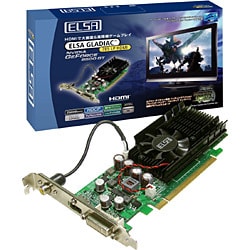 nVIDIA製 GeForce 8500 GT 256MB DDR2 SDRAM搭載 PCI Express x16接続 GD785-256ERLH