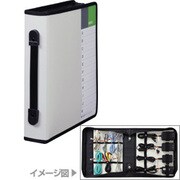 2072 ［ケーブル＆アダプタケース ケーブル7本・アダプタ4本収納 A4 ライトグレー］