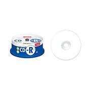 CD-R 700MB 52倍速対応 インクジェットプリンタ対応ホワイトレーベル 30枚入り CDR80PWB×30SL
