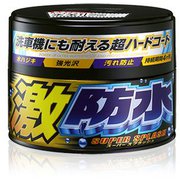 カーワックス(WAX) 激防水WAX ダーク&メタリック用 自動車塗膜の保護・艶出し用 スポンジ付属 内容量:300g 00347