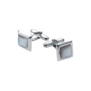 PN157-SS [カフス Square Ingot Mother Of Pearl Cufflinks]