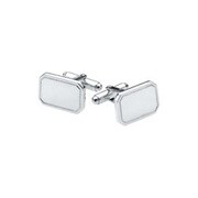 PN161-SS [カフス Rectangle Coined Edge Cufflinks]
