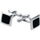 PN165-SS [カフス Square Ingot Onyx Cufflinks]
