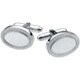 PN122-SS [カフス Engine Turned Edge Oval Cufflinks]