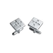 CUFF/H-SS [カフス Cufflinks Square With Post Feature Hallmark]