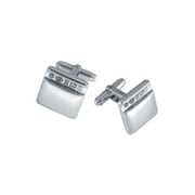 CUFF/Q-SS [カフス Cufflinks Cushioned Square Channel With Post - Feature Hallmark]