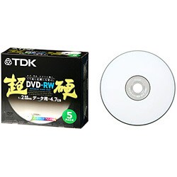 DRW47HCPA5S [DVD-RW 4.7GB 2倍速 インクジェットプリンタ対応 ホワイトレーベル 超硬 5枚]