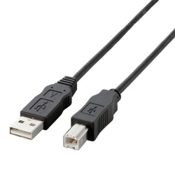 USB2.0ケーブル RoHS対応 1.0m ブラック USB2-ECO10