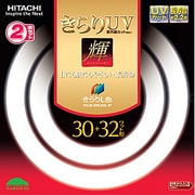 丸形蛍光灯 きらりUV 輝(かがやき) きらりL色(3波長形電球色) 30形+32形(28W+30W) 各1本入 FCL3032ELKQL2P