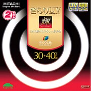 丸形蛍光灯 きらりUV 輝(かがやき) きらりL色(3波長形電球色) 30形+40形(28W+38W) 各1本入 FCL3040ELKQL2P