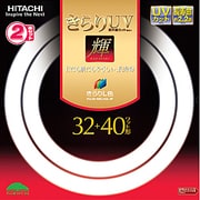 丸形蛍光灯 きらりUV 輝(かがやき) きらりL色(3波長形電球色) 32形+40形(30W+38W) 各1本入 FCL3240ELKQL2P