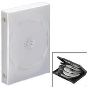 DVDケース 8枚収納 3枚セット ホワイト DVD-NA001-3W