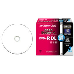 録画用DVD-R DL 215分 2-8倍速 3枚パック インクジェットプリンタ対応 CPRM対応 VD-R215HS3