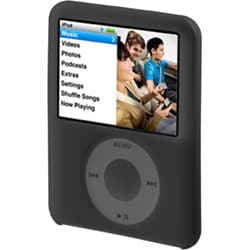 F8Z213 （ブラック） [iPod nano 3rd用 シリコンケース]