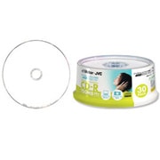 CD-R 700MB 48倍速対応 インクジェットプリンター対応 ホワイト ワイドエリアディスク 30枚 CD-R80SPF30