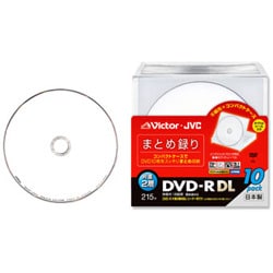 録画用DVD-R DL 215分 2-8倍速対応 10枚 CPRM対応 インクジェットプリンタ対応 VD-R215PC10