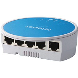 100BASE-TX対応 スイッチングハブ ブルー LAN-SW05ABU