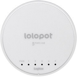 100BASE-TX対応 スイッチングハブ ホワイト LAN-SW05AWH