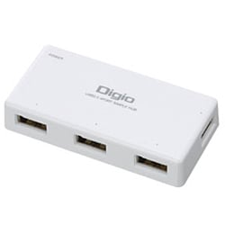 USB2.0ハブ 4ポート ホワイト UH-2204SW