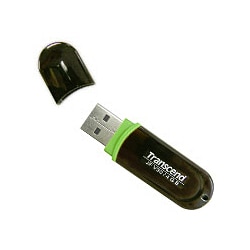 USB2.0対応 フラッシュメモリ 4GB ブラックグリーン TS4GJFV30 JETFLASHV30