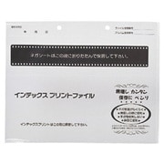 インデックスプリントファイル2穴タイプ墨1色印刷 100枚/袋 72902