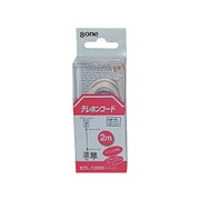 テレホンコード 6極4芯 ホワイト 2m ETL-120W