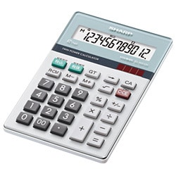 グリーン購入法適合電卓 ナイスサイズタイプ 12桁 EL-N412K-X