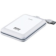 USB2.0対応 耐衝撃/セキュリティ対応 ポータブルHDD TurboUSB機能搭載 320GB ホワイト HD-PSG320U2-WH