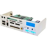 5インチベイ用 大型VFD採用 2チャンネルファンコントローラー ホワイト Conpane1.2-WH 3代目コンパネ1.2号