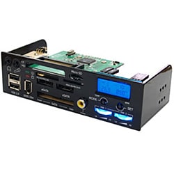 5インチベイ用 大型VFD採用 2チャンネルファンコントローラー ブラック Conpane1.2-BK 3代目コンパネ1.2号
