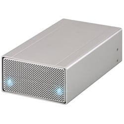USB接続 3.5インチSATA用 ハードディスクケース 2台用 EasyGo シルバー MAL-0435S/SA