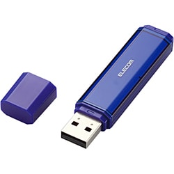 USB2.0/1.1対応 フラッシュメモリ セキュリティ機能付 4GB ブルー MF-NU204GBU
