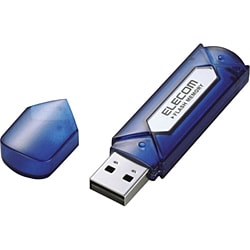USB2.0/1.1対応 フラッシュメモリ セキュリティ機能付 4GB ブルーシルバー MF-AU204GBS
