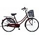 自転車（27型） B-ATB714R（ワインレッド） アーネスト・ブラックバージョン(変速機なし）