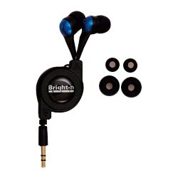 巻き取り式カナル型イヤフォン BI-INEAR/B （ブルー）