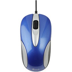 デュアルレンズ採用 光学式3ボタン1チルトホイールマウス Dana(ダーナ) 有線タイプ ブルー SDRMLBL
