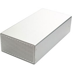 SDB2UE-SL [eSATA/USB2.0接続 3.5インチ SATA-HDD内蔵用ハードディスクケース 2台用 シルバー]