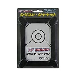 3.5”IDE＆SATA シリコン・ジャケット ブラック NV-SJ933B