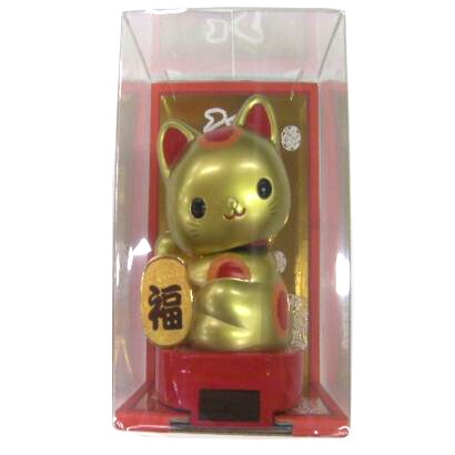RC-12GOL [ソーラー赤ちゃん招き猫 ゴールド]