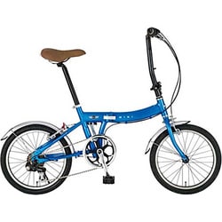 折りたたみ自転車（18型） メタリックブルー AL-FDB186