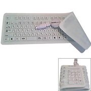 シリコンキーボード マットホワイト SKP-WH445