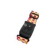 02799-02 [TRV TSAロック付スーツケースベルト チェック柄 レッド]