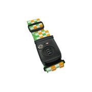 02799-20 [TRV TSAロック付スーツケースベルト チェック柄 アップルグリーン]