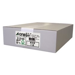 マルチプリンタラベル 紙ラベル 表示用 A4判 4面 500シート 31546