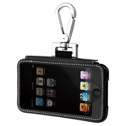 TUN-IP-100133 （ブラック/ホワイトスティッチ） [iPod touch用 キャリングケース] PRIE Ambassador SideHook for iPod touch