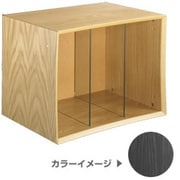 LP-QUBE/BK [QUBE(キューブ） レコードラック ブラック]