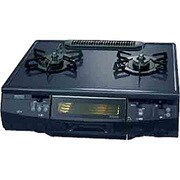 ガステーブル（都市ガス13A用右強火タイプ） ダークブルー セイフル LW-2245TS7DB-R-13A