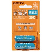ニッケル水素充電池 単3形 2本 サイクルエナジー NH-AA-2BF