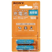 ニッケル水素充電池 単4形 2本 サイクルエナジー NH-AAA-2BF