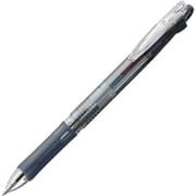 多色ボールペン クリップ-オン スリム 2C 0.7mm ノック式 インク色:2色(黒・赤) 本体色:黒 油性 可動式バインダークリップ採用 B2A5-BK